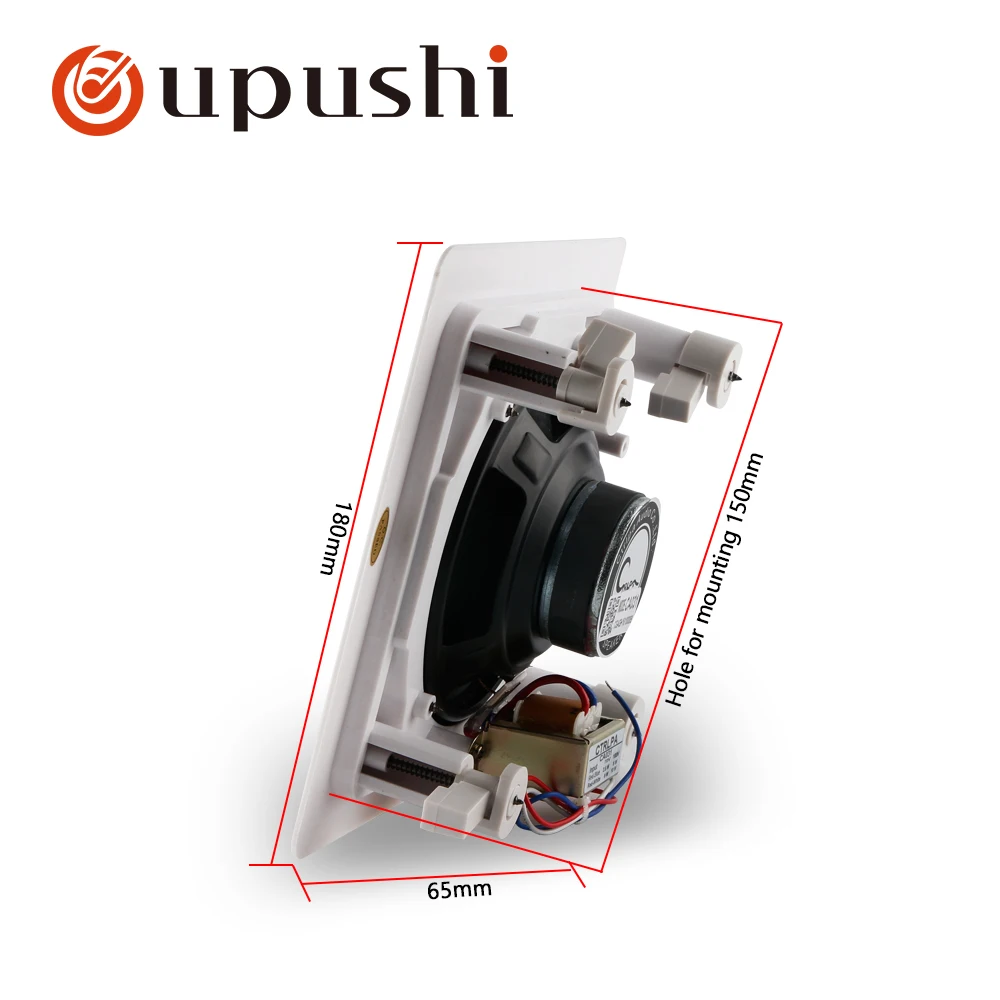 Квадратный потолочный динамик Oupushi CA031 5-10 Вт 4 5 дюйма используется для системы PA и