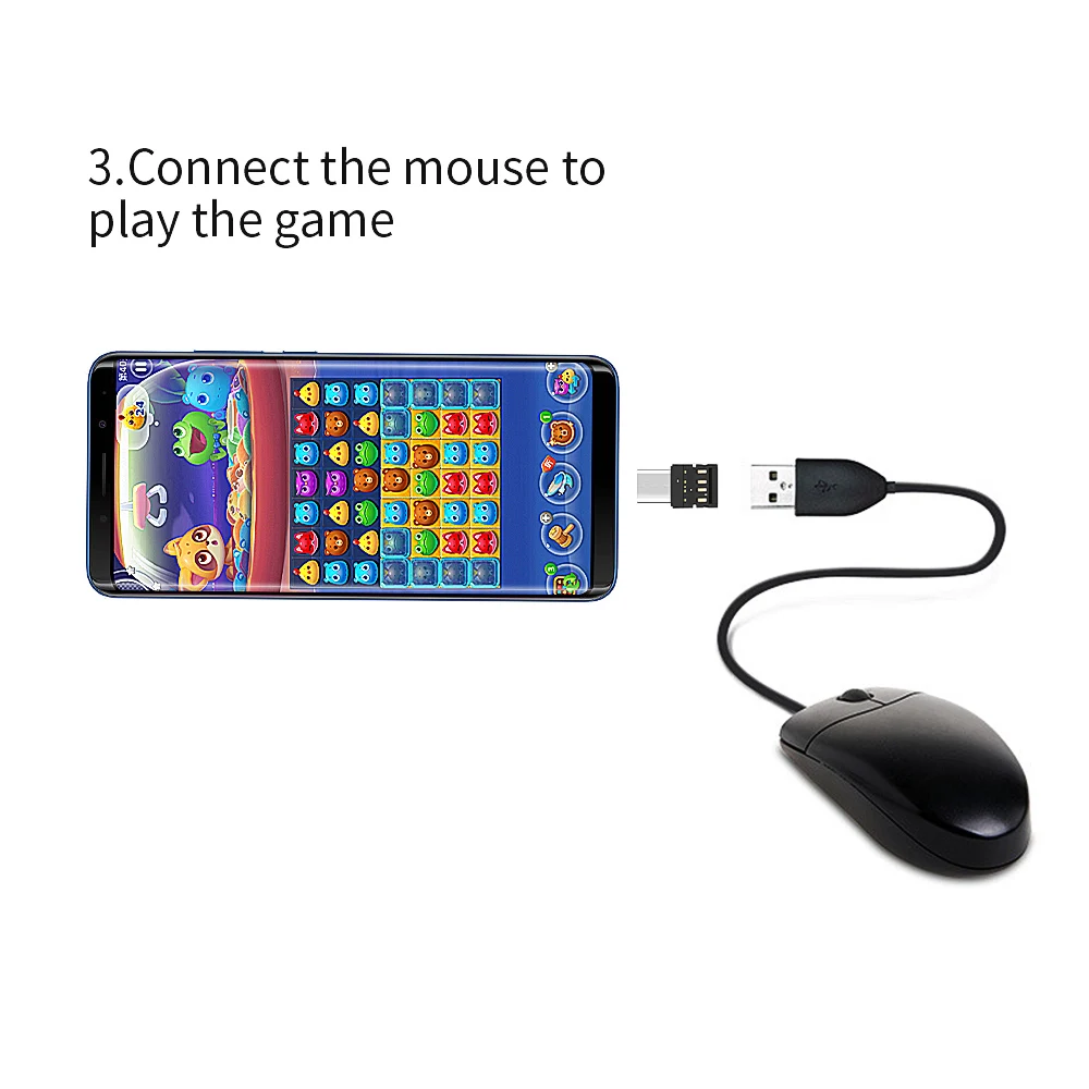 Кабель для передачи данных TISHRIC 10 шт. OTG Micro USB Type c разъем адаптер мыши Xiaomi Huawei Samsung