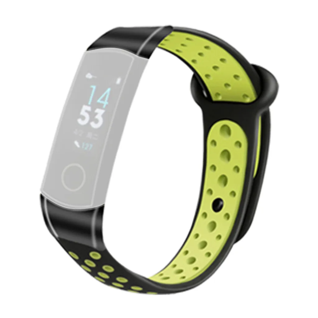 F Умные часы Smartband с черным разъемом, силиконовый двухцветный ремешок для часов, ремешок на запястье для huawei Honor 4, умные часы, ремешки для часов - Цвет: F