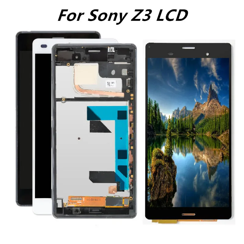 5 2 &quotЖК для SONY Xperia Z3 дисплей сенсорный экран с рамкой Двойной ЖК D6603 D6633 D6653 L55T D6683