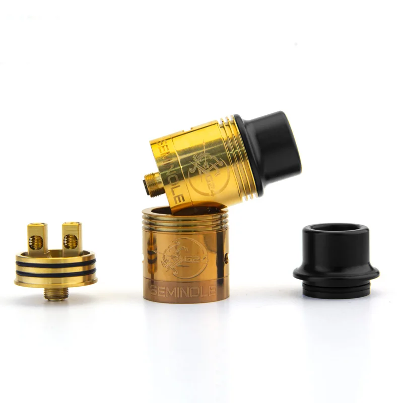 Augvape семинолов G24 RDA танк 24 мм Диаметр 6 глубиной сок хорошо 4 х Post отверстия