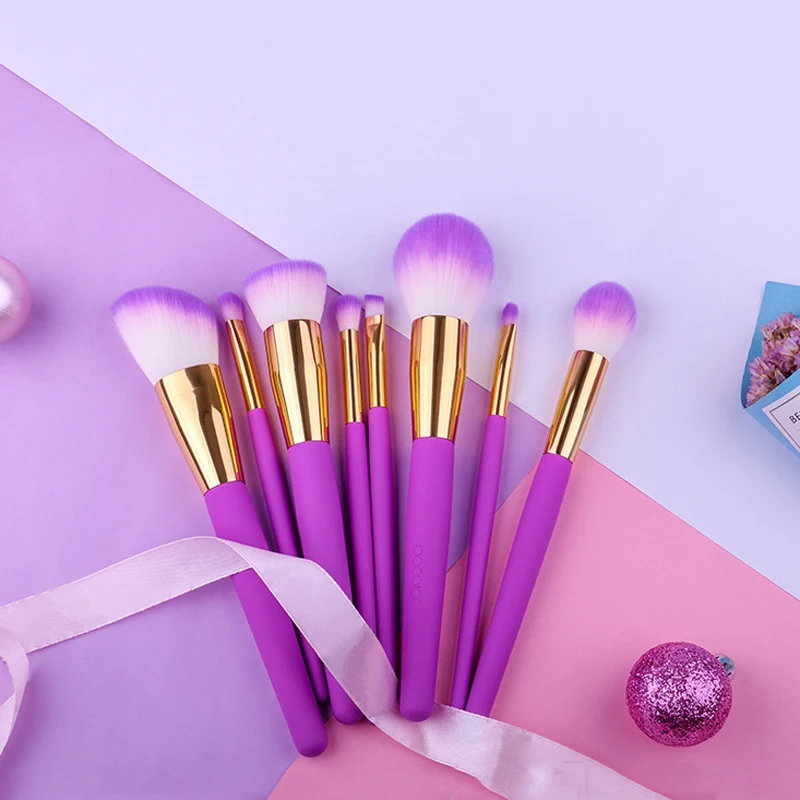 Профессиональный набор кистей для макияжа 8 шт. инструменты красоты деревянная