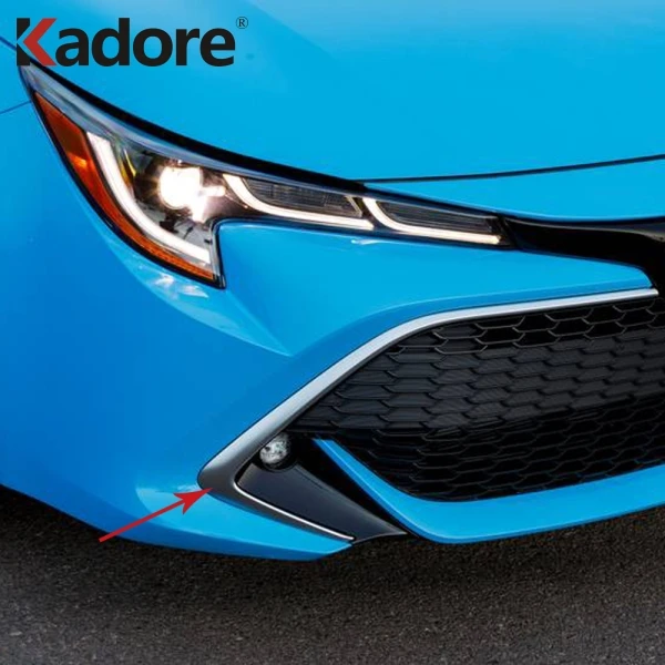Для Toyota Corolla хэтчбек ABS Хром Передняя решетка Передняя бампер крышка отделка вставка Стайлинг молдинг Гарнир