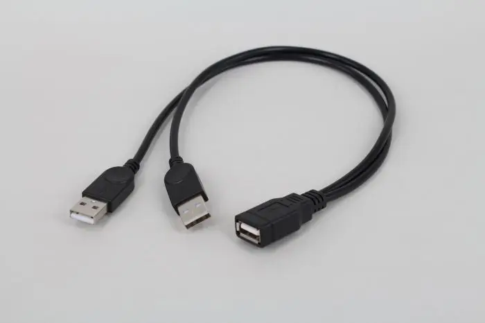 USB 2,0 A папа к USB мама 2 Двойной источник питания USB Женский разветвитель удлинитель концентратор Зарядка для жестких дисков принтеры