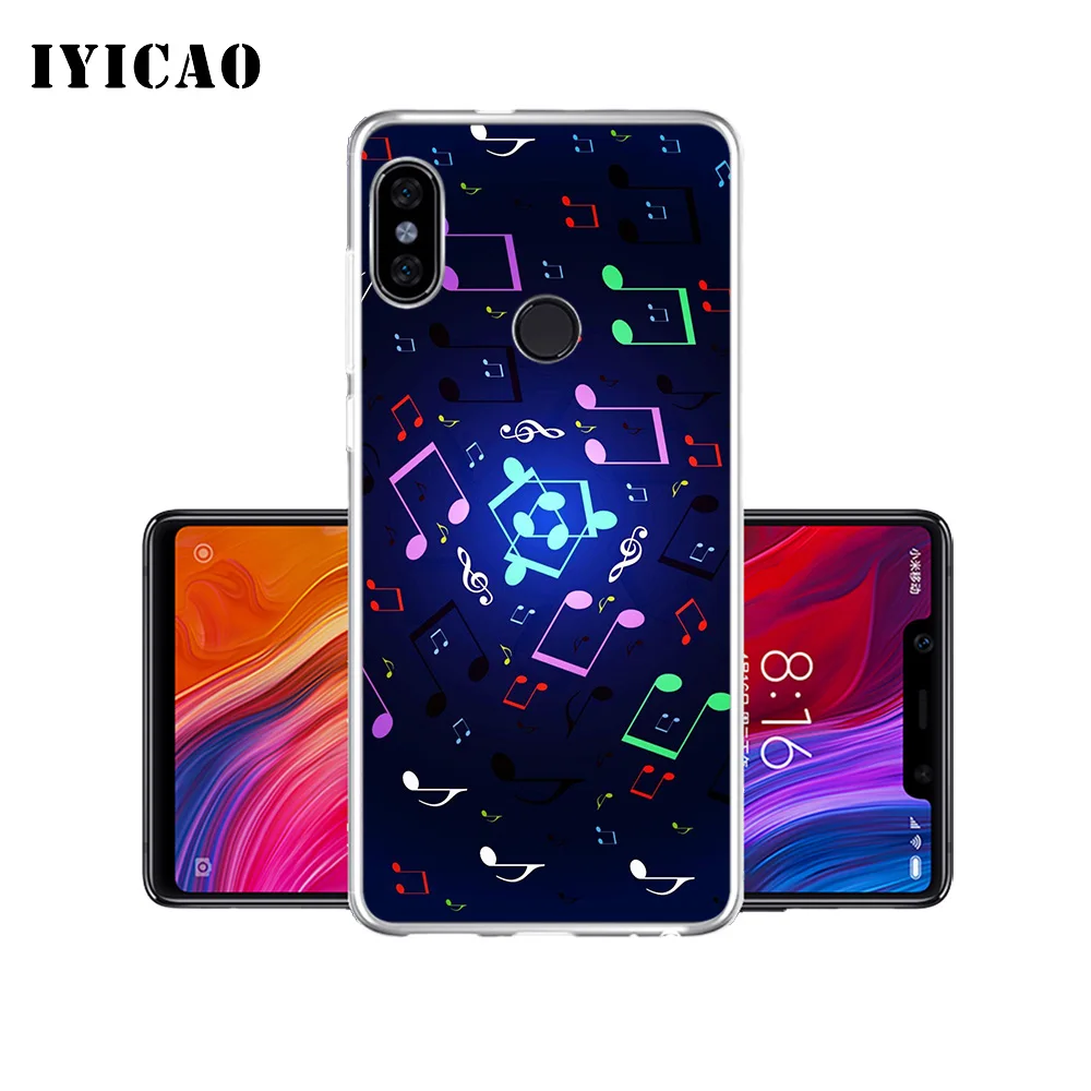 IYICAO музыкальный Мягкий силиконовый чехол для телефона Xiaomi Mi 9 8 SE 6 A1 A2 Lite F1 MIX2S MIX3 TPU