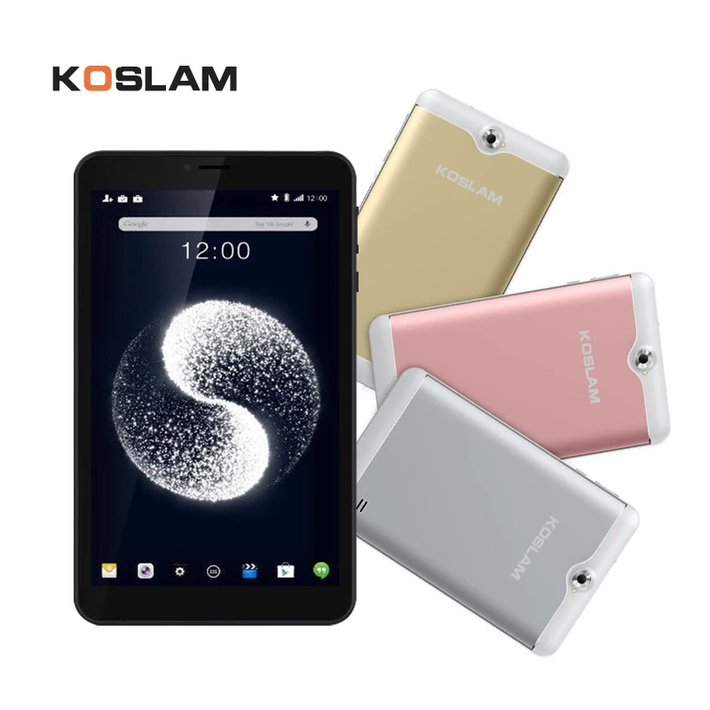 Планшетный ПК KOSLAM 7 дюймов Android 0 MTK четырехъядерный 1 ГБ ОЗУ 8 Гб ПЗУ две sim карты AGPS