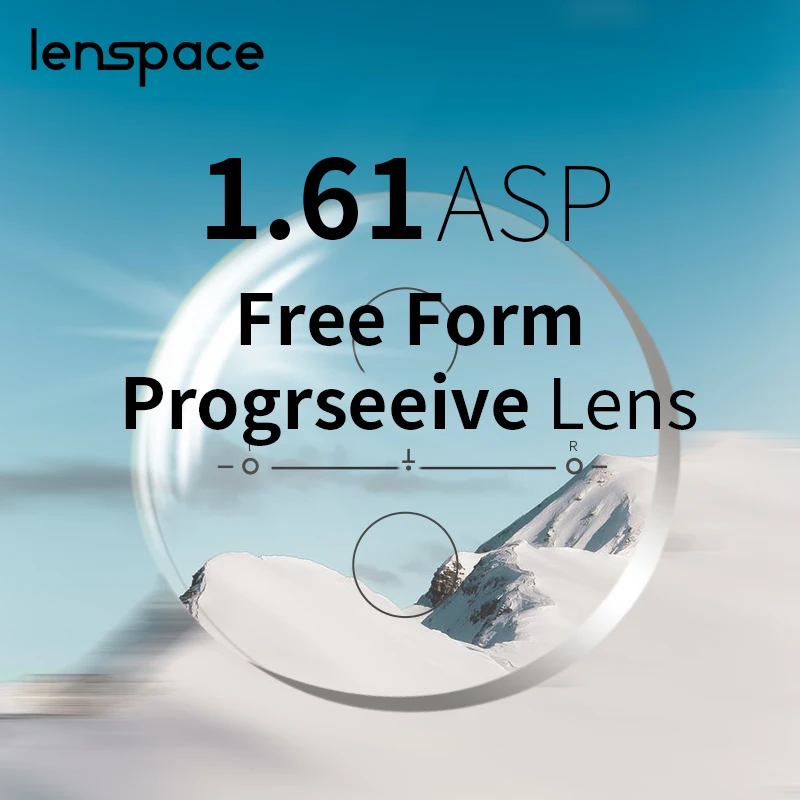 1.56  1.61  1.67 1.74 Digital Free-form Progressive Aspheric Optical Eyeglasses Prescription Lenses