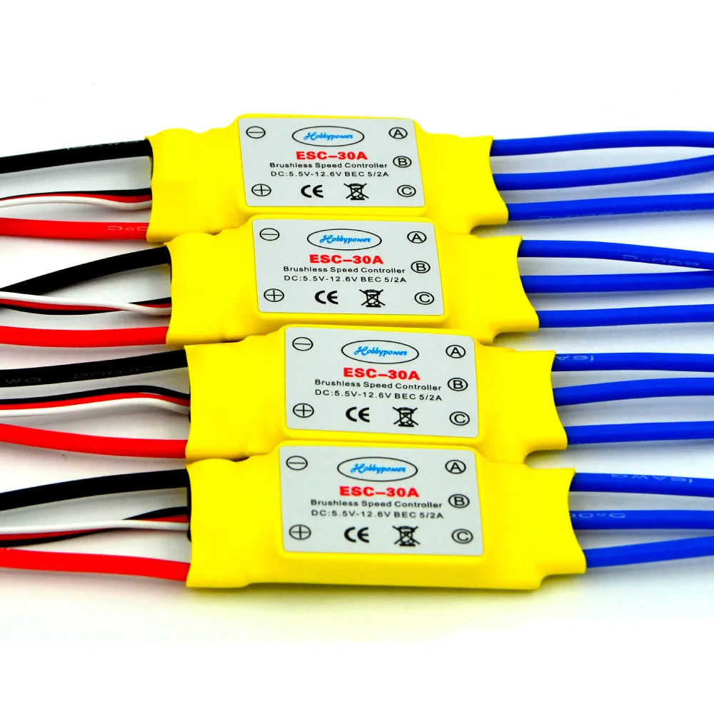 Бесщеточный 30a контроллер скорости Blheli_s 2017 Servo Lipo Fpv Hot Lhi 4 шт. для вертолета