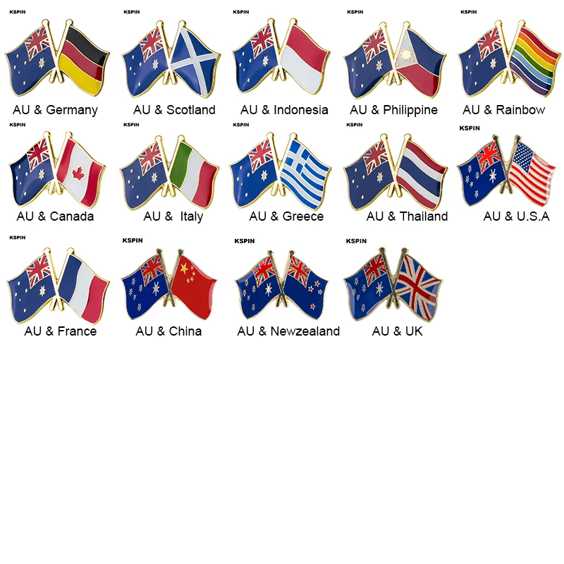 

Canada Friendship Country Flag Badge Cross Flag Badge Flag Brooch National Flag Lapel Pin International Travel Pins Collections
