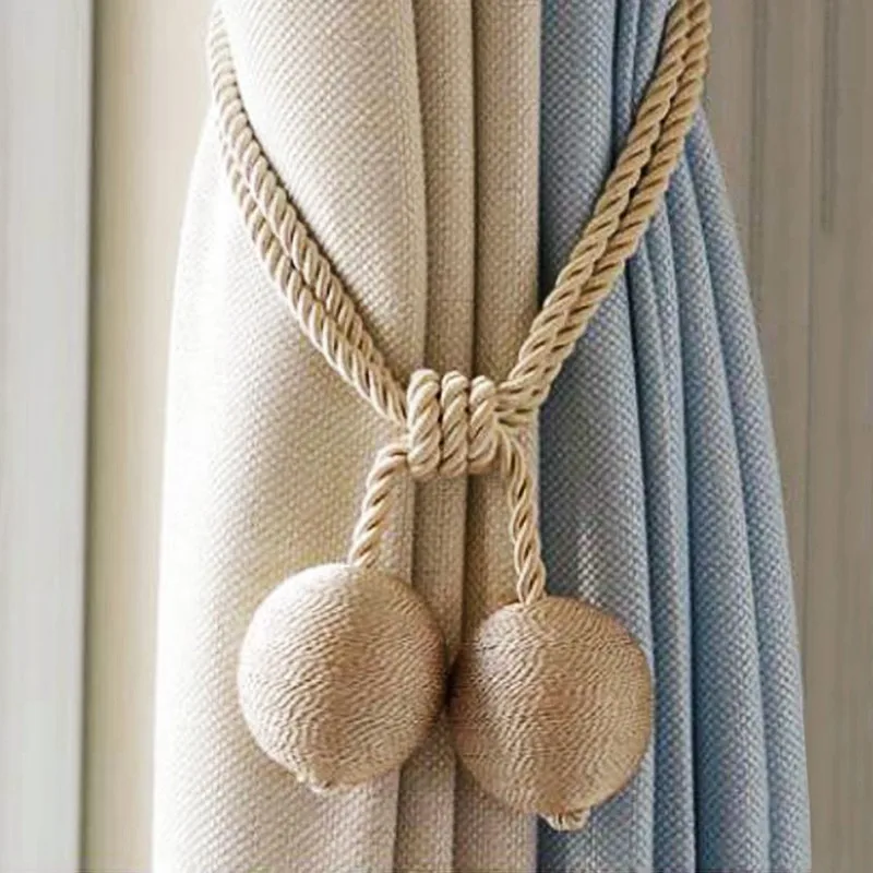 Style2 A Curtain Tiebacks Simple Modern Curtains Rope Strap Free Style Curtain Clip Bedroom Living Room Creative Curtain Buckle - Цвет: Style2 A