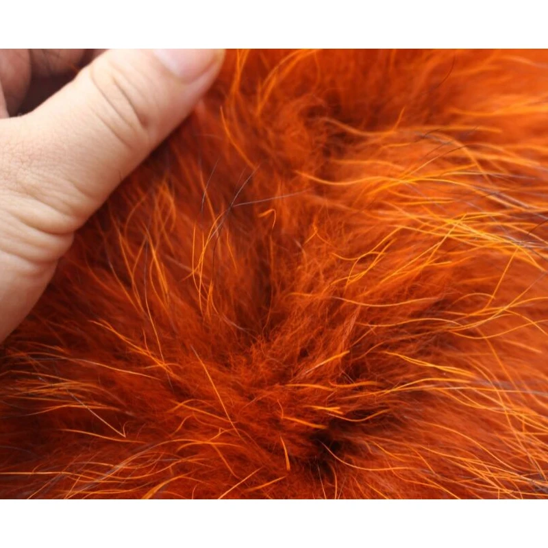 Большой размер роскошный настоящий Топ Качество 100% натуральный мех енота с