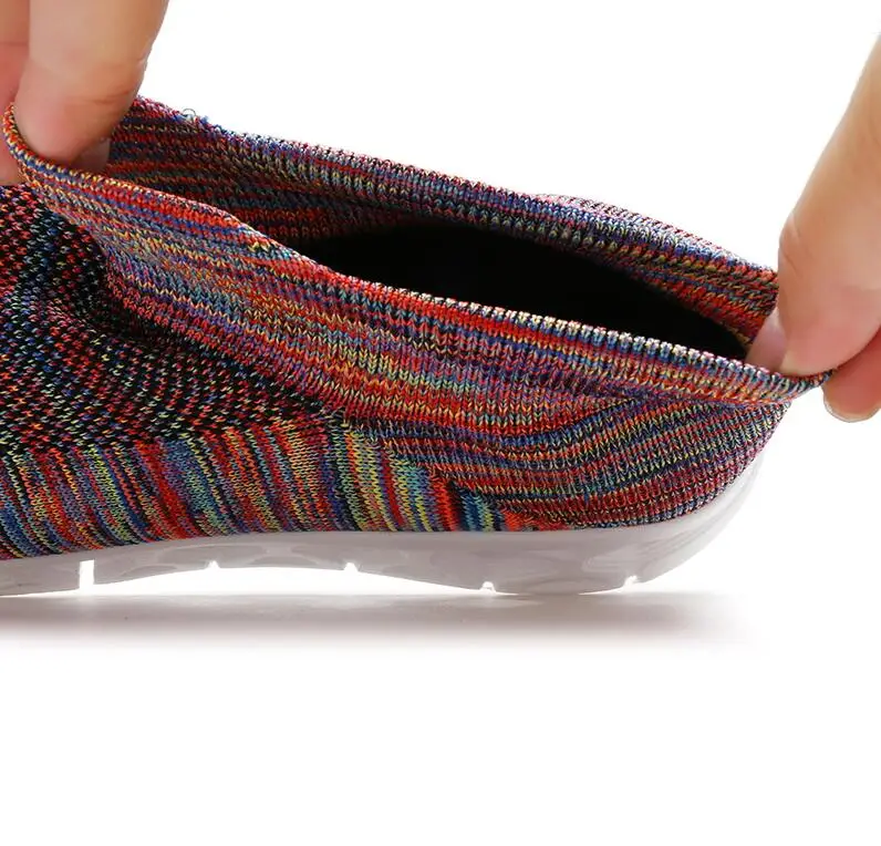 Мужские и женские кроссовки для бега носки влюбленных разноцветная спортивная