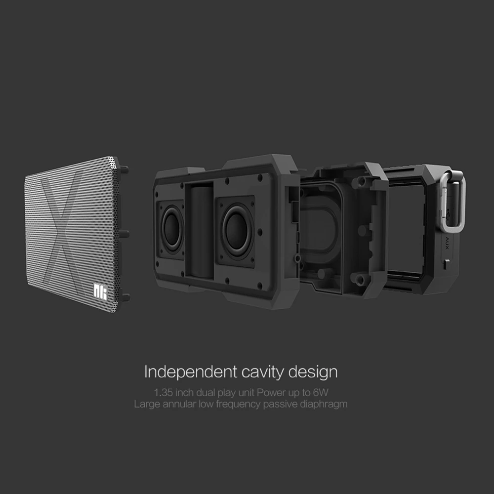 Nillkin беспроводной Bluetooth динамик power bank Водонепроницаемый Бокс музыкальный динамик для iPhone Xiaomi samsung huawei
