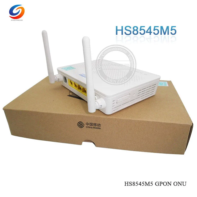 10 шт. Лучшая цена GPON ONU HW HS8545M5 Мини Размер ONT FTTH HGU маршрутизатор режим 1GE + 3FE 1TEL USB 2 4