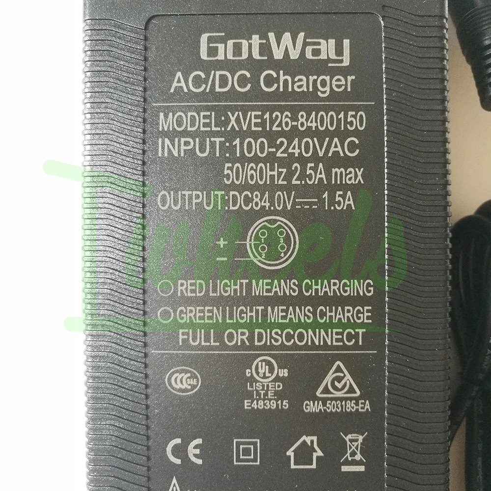 Зарядное устройство Gotway ACMs + Msuper V3s Tesla Monster 1600wh 2400wh 84V 4 контакта|Аксессуары для