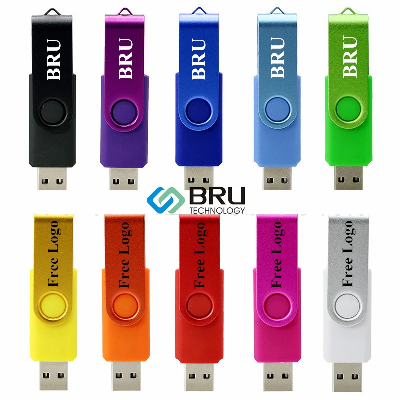 BRU USB3.0 флэш накопитель 8GB16GB32GB64GB Hign скоростной флеш поворотный металлический