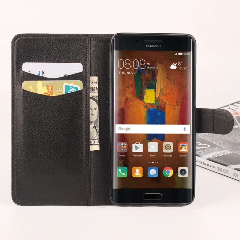 Флип чехол для huawei mate 8 7 9 Pro Mini Роскошный кожаный Honor 5A lyo l21 4C Y6 Y5 II