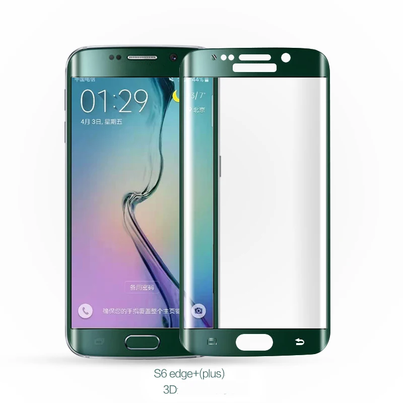 Original 6Colors 9H Mirror Screen Protector For Samsung Galaxy S6 Edge S8 Plus 3D Curved Full Cover Tempered Glass