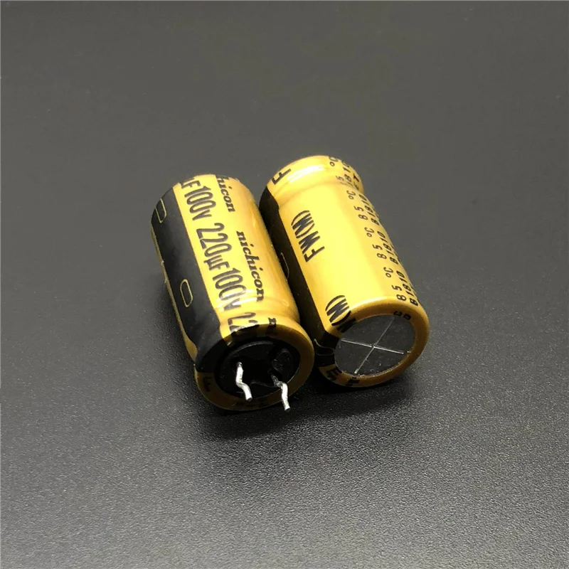 5 шт./20 шт. 220уф 100В NICHICON FW серия 12 5x25 мм 100V220uF HiFi аудио конденсатор|Конденсаторы| |