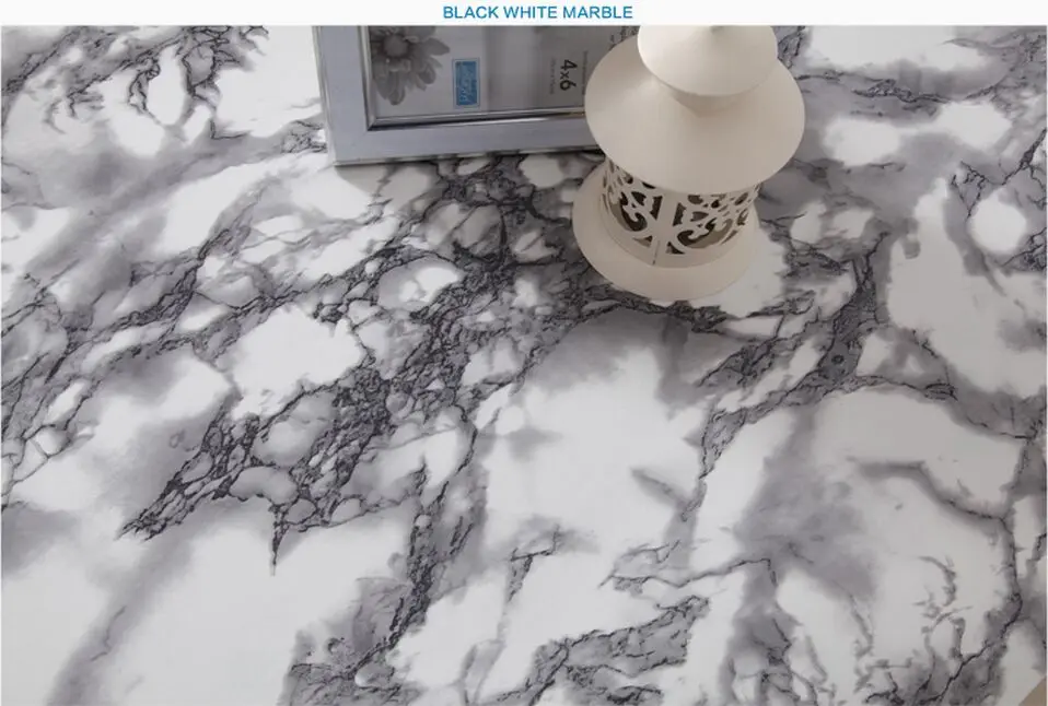 Обои с имитацией мрамора утолщенные самоклеящиеся водонепроницаемые обои из ПВХ