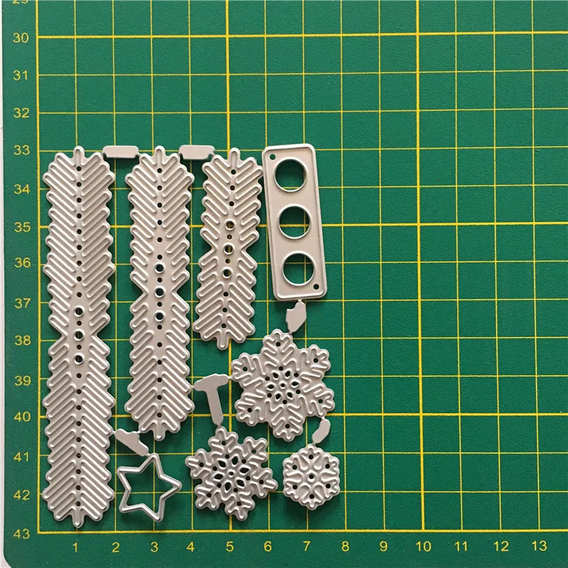 Украшение для рождественской карты металлические трафареты вырезания сделай