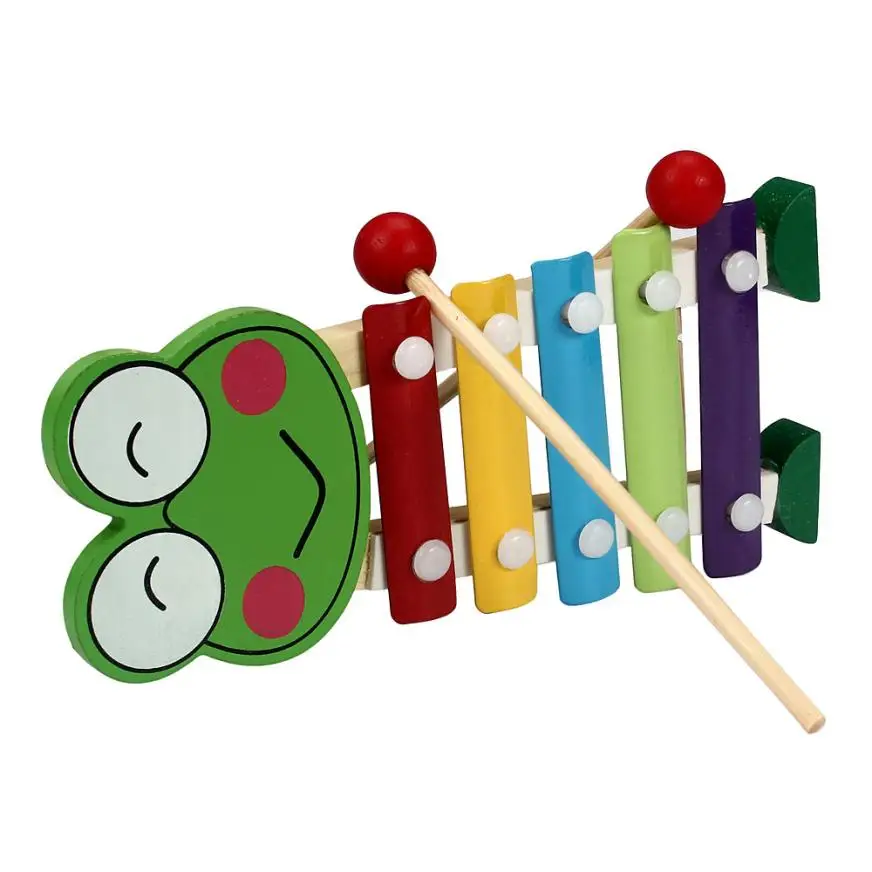 Горячие детские 5 Note ксилофон музыкальные игрушки Развитие мудрости деревянный