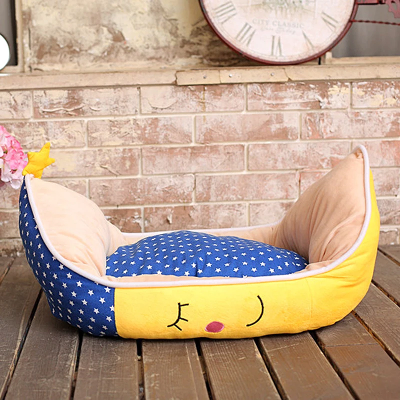 Новое поступление двухцелевые милые луноходные кровати для маленьких собак