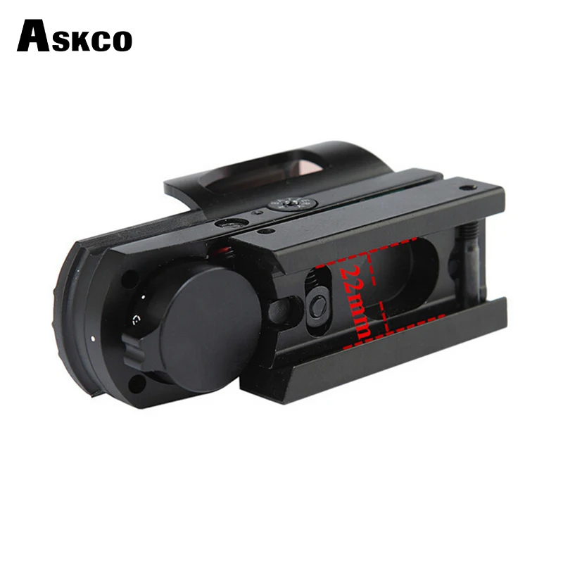 

hunting Optics 1x22mm 4 Different Reticles red dot reflex open sight riflescope for pistol Airsoft Weaver 22mm airsoft.gun