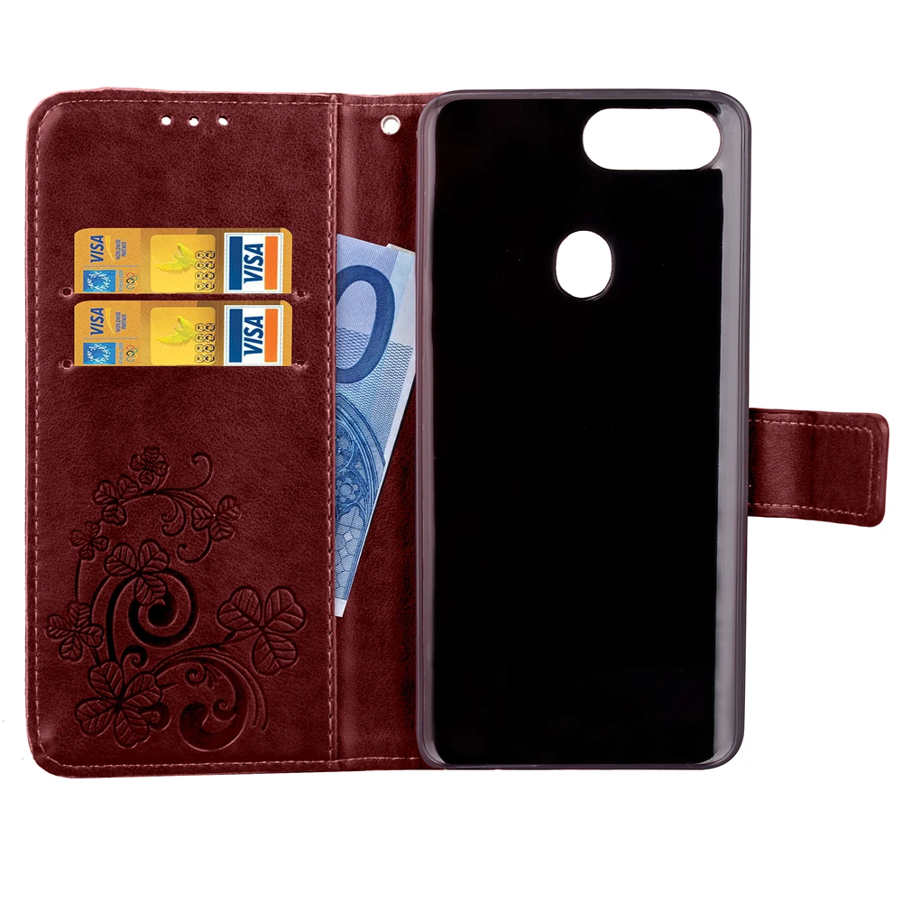 Роскошный кожаный PU для OPPO R11S чехол 6.01 дюймов кошелек Силиконовая задняя