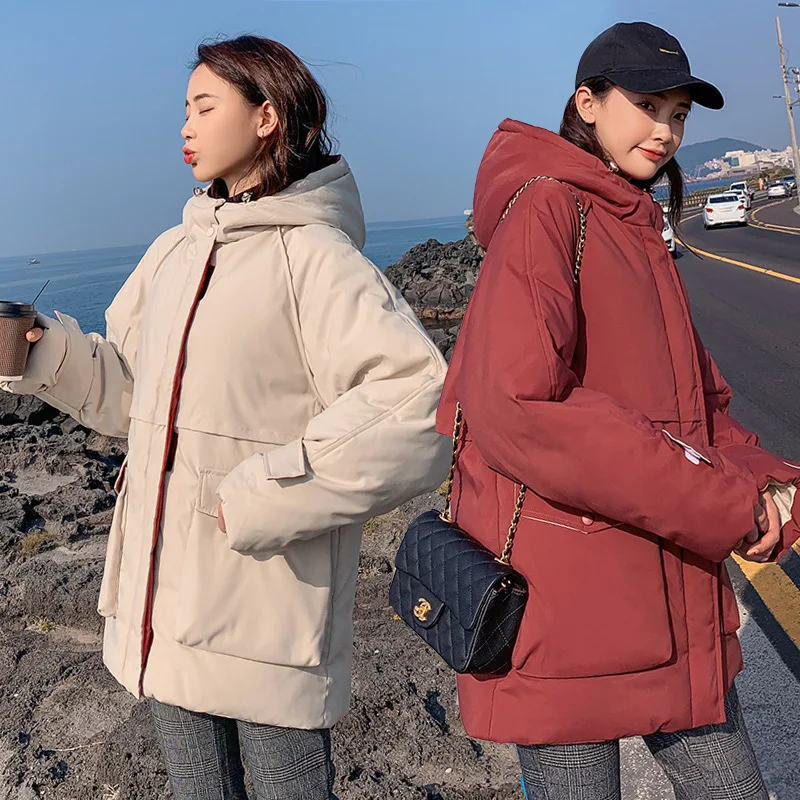 Меховая парка с капюшоном casaco feminino Толстая стеганая куртка пальто женская одежда
