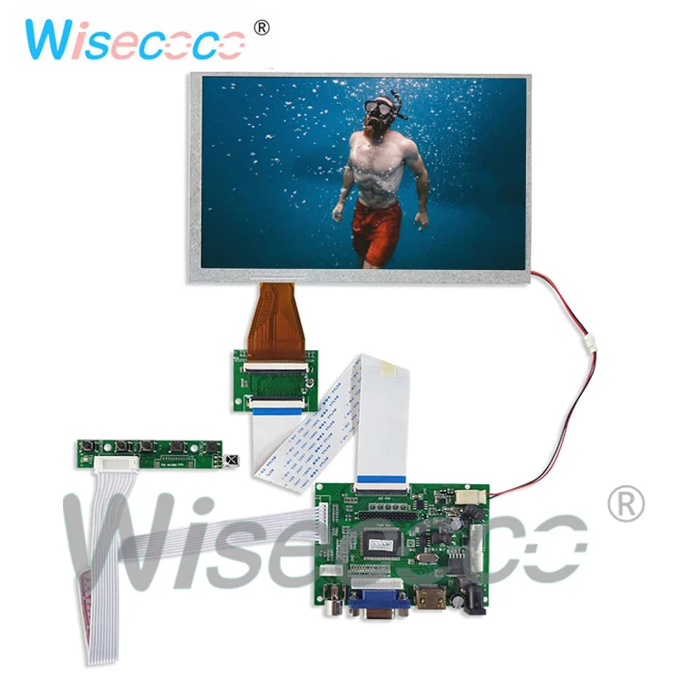 Разрешение экрана 7 0 дюйма 800x480 TFT LCD 60 контактный с пультом дистанционного