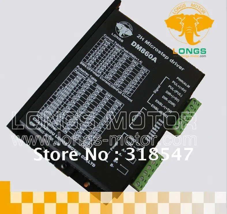 Драйвер шагового двигателя цифровой контроллер DM860A пиковая мощность 7 8a 256
