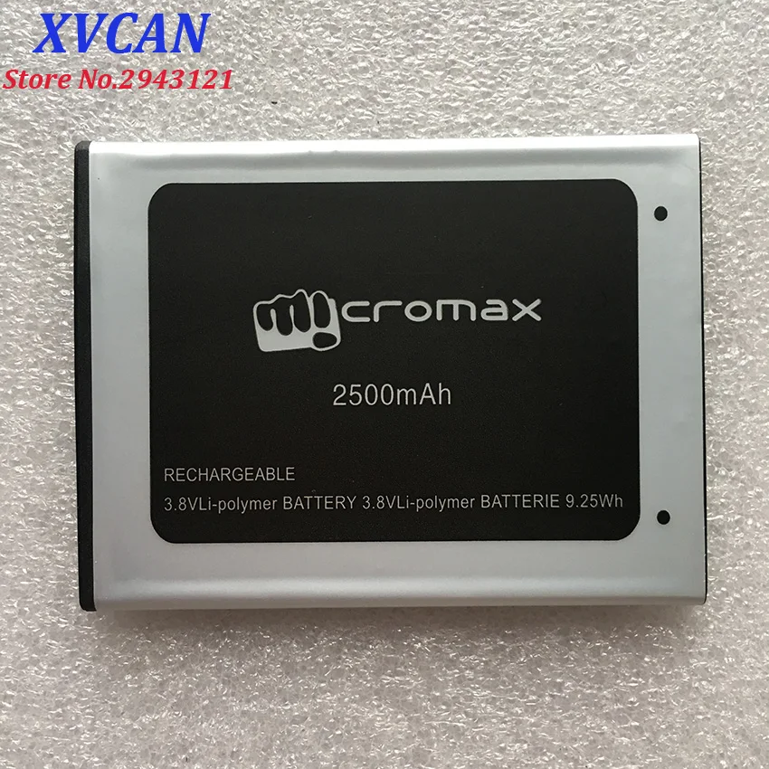 Высокое качество оригинальный для Micromax D340 мобильный телефон литиевая батарея 2500