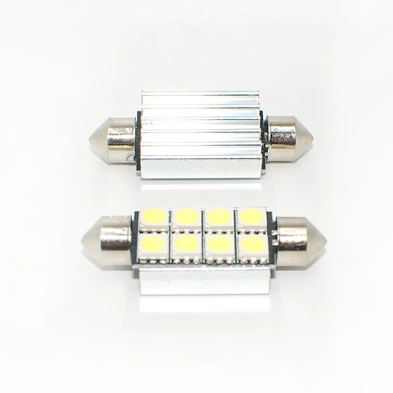 Фото MON SU 2 шт. 39 мм/41 мм C5W C10W Canbus 5050 8smd автомобиль свет номерного знака подсветка для MON SU 2 шт. 39 мм/41 мм C5W C10W Canbus 5050 8smd автомобиль свет номерного знака подсветка для