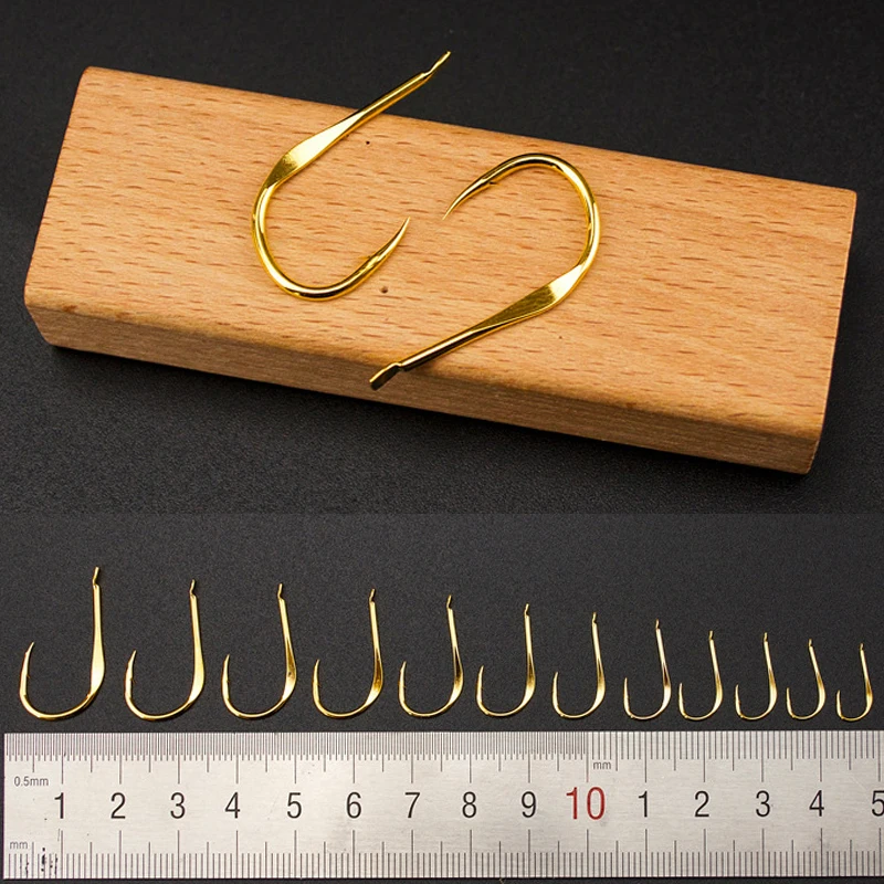 20 шт. крепкий золотой цвет рыболовный крючок колючая японская рыба для соленой и