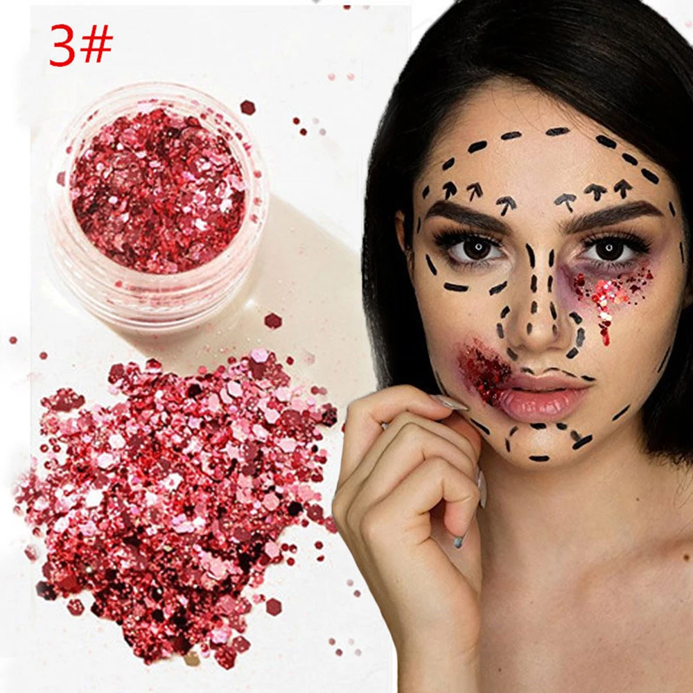 12 шт./компл. голографической блестками продолжительный блеск Diamond Eye сверкающий