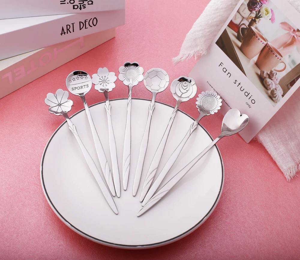 2 шт./партия десертные ложки 6 дюймов|Ложки| |