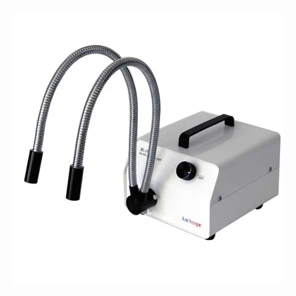 AmScope 150 Вт двойной Гусь-образным вырезом волоконно-оптических осветитель 220 В