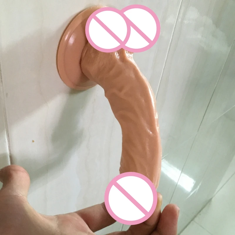 Большой/огромный фаллоимитатор без вибратора реалистичный силиконовый пенис и