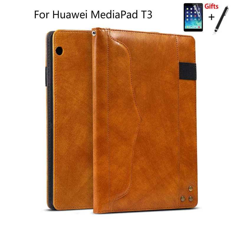 Чехол из искусственной кожи для Huawei MediaPad T3 10 чехол с подставкой и планшета 9 6