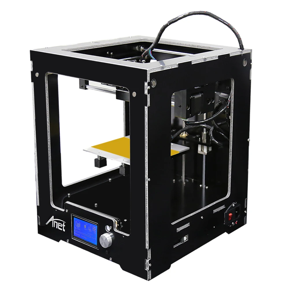 Anet A3 3d принтер 150x150x150 мм Высокая точность полностью алюминиевая пластиковая