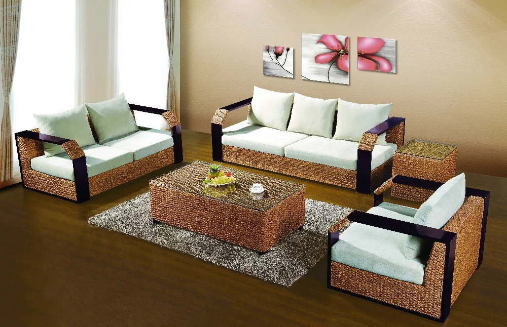 Новый Дизайн 2016 уличный диван из ротанга чайный столик плетеная мягкая мебель