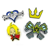 kingdom hearts couple kids men women 90s funny cartoon backpack clothes diy decoration enamel brooches badge collar pins gifts