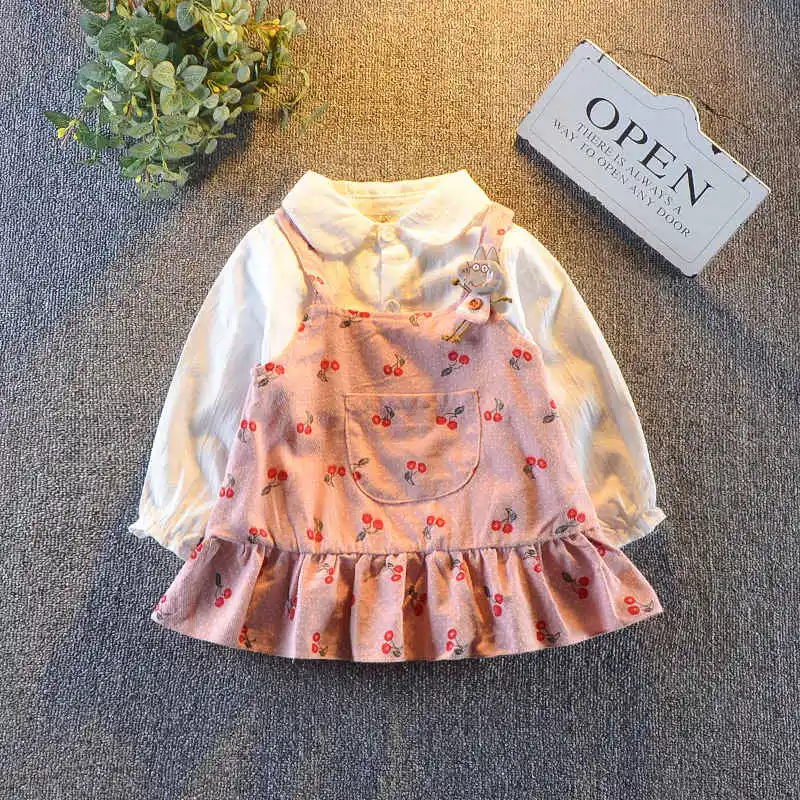 BibiCola 2018 spring autumn new girls dress long sleeve party clothing cartoon princess dresses kids fashion costume | Детская одежда и