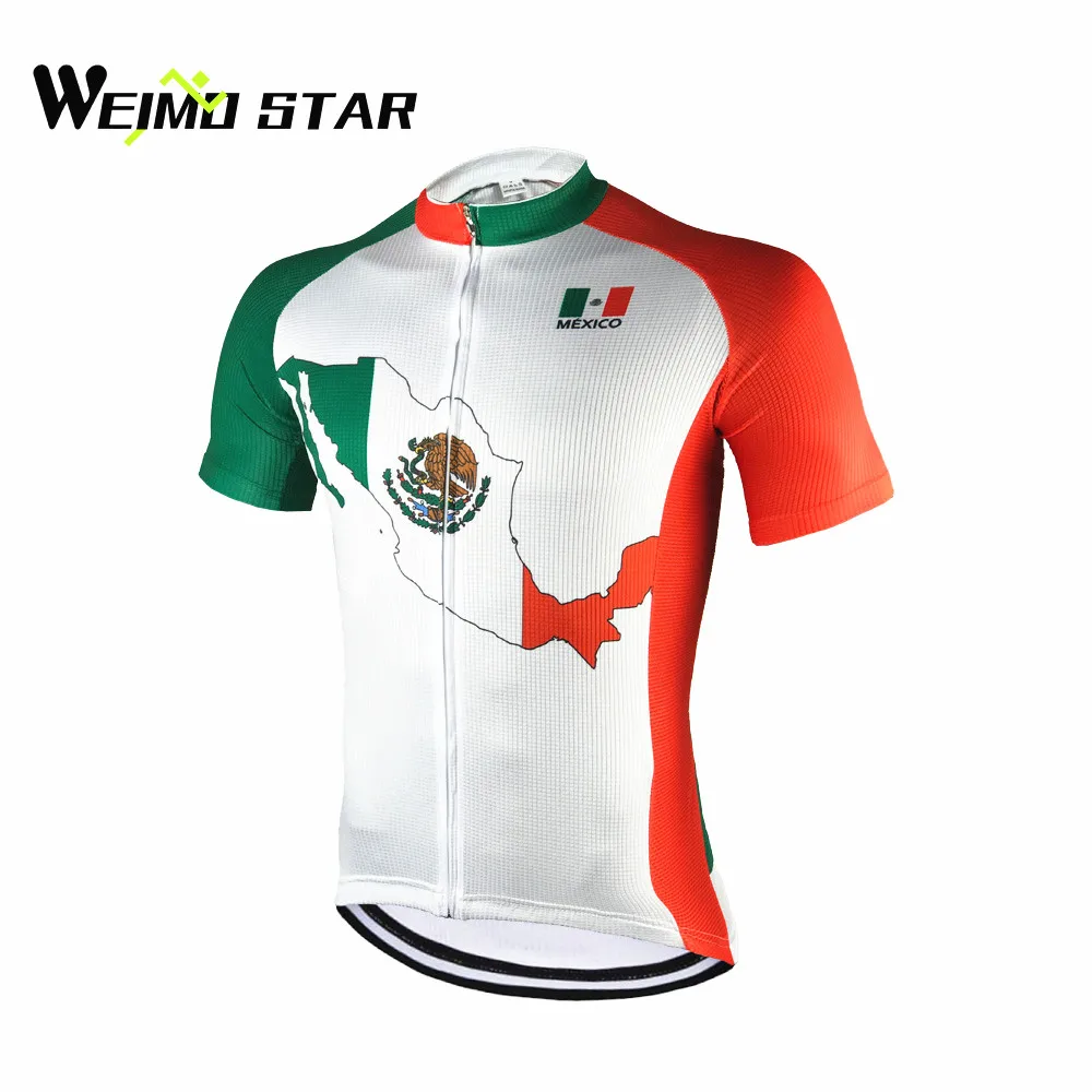 Футболка Weimostar мужская с коротким рукавом Джерси для велоспорта одежда из