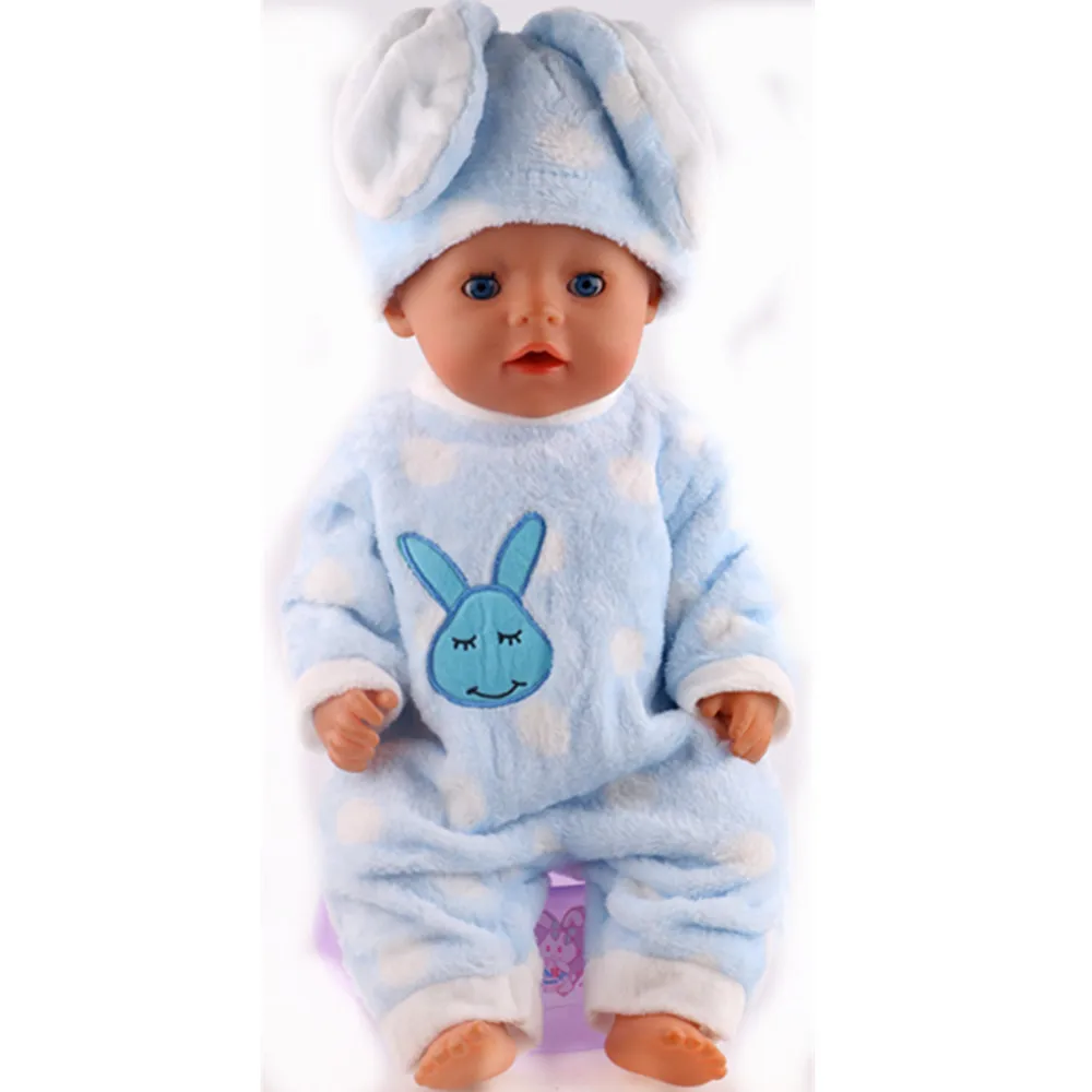 LUCKDOLL высокое качество плюшевые пижамы подходят 18 дюймов Американский 43 см Кукла одежда аксессуары, игрушки для девочек, поколение, подарок на день рождения - Цвет: N282