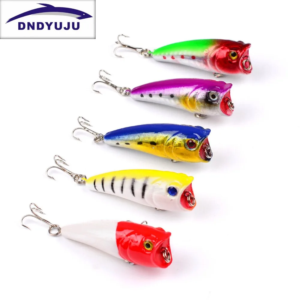 

DNDYUJU 5Pcs 5Colour Suitable for waters Middle layer Hard Fishing Lures Floating Wobblers Best Crank Hard Bait for Sea Carp Fis