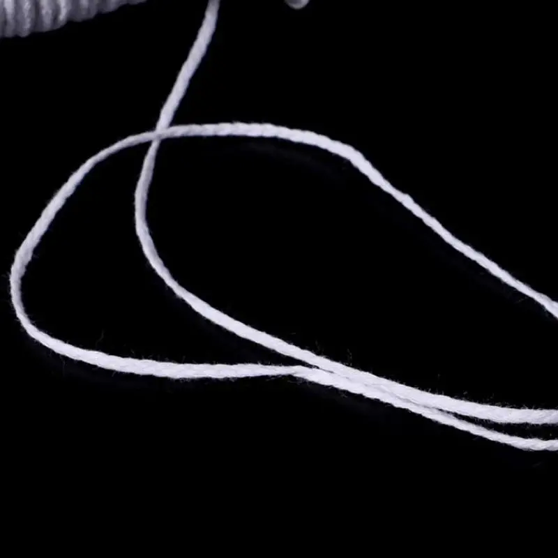 61 м хлопковая оплетка ядро фитиля для свечей катушка без дыма DIY масляные лампы