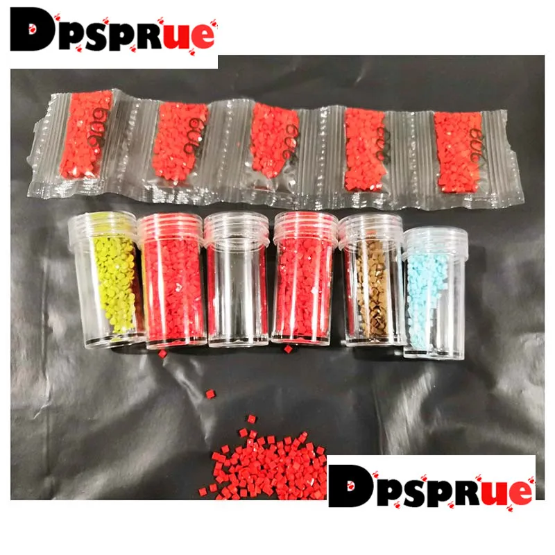 Diamond Painting Accessories Box DIY Container Embroidery Mosaic Tools Bead Cross Stitch Plastic Drill Storage 8 bags | Дом и сад