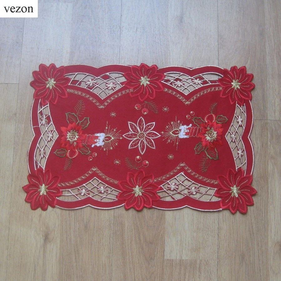 Рождественская элегантная ткань vezon с вышивкой крестиком льняной Рождественский